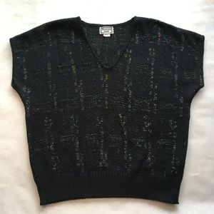 Vintage sparkly knit sweater by Kenneth Too! M/L
